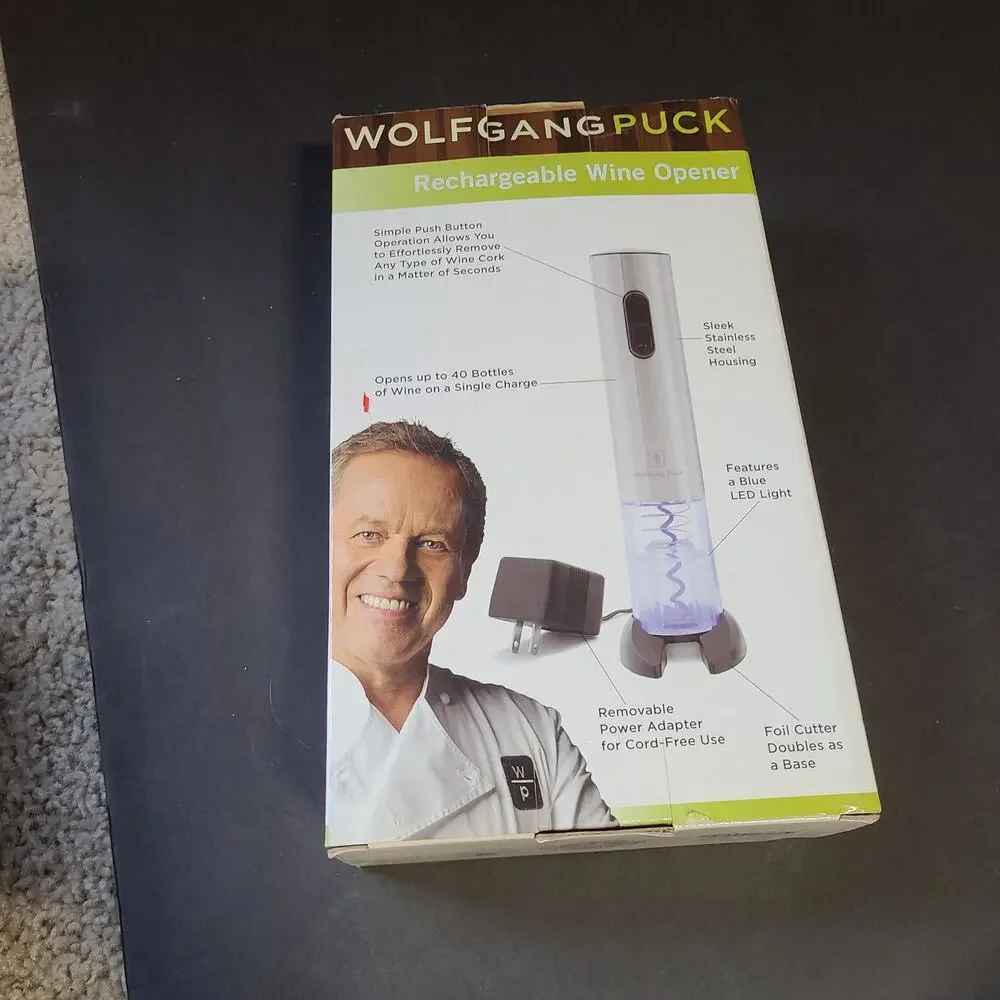 Wolfgang puck rechargeable wine opener